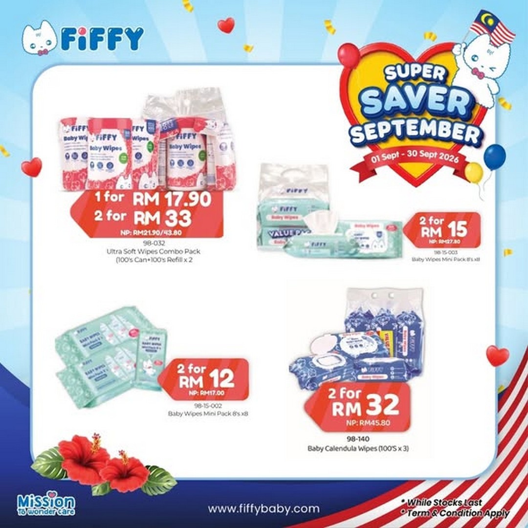 Fiffy-Malaysia-Super-Saver-September-Promotion-2 1-30 September 2026: Fiffy Malaysia: Super Saver September Promotion with Baby Care, Feeding Essentials, Clothing, Gift with Purchase and PWP Deals