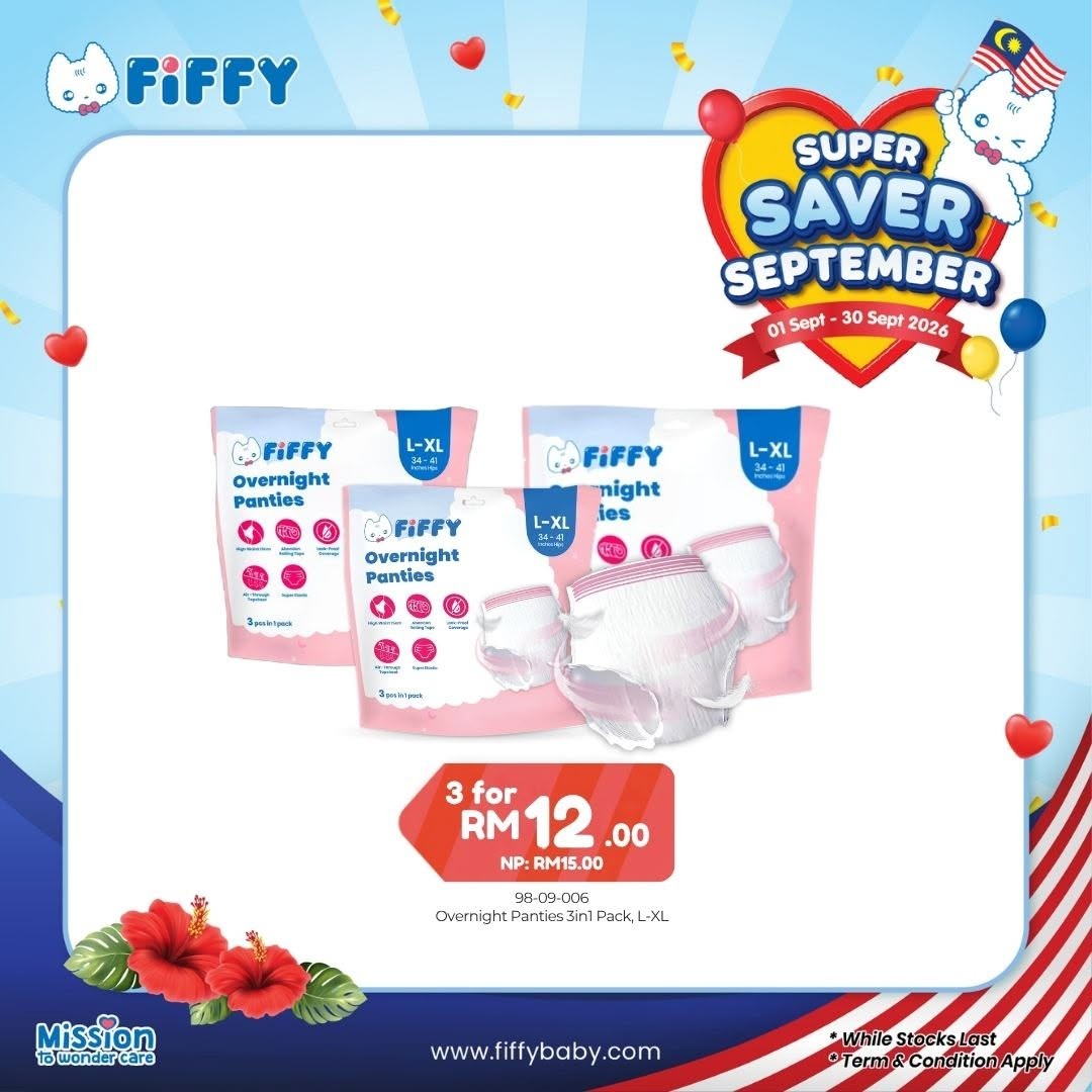 Fiffy-Malaysia-Super-Saver-September-Promotion-5 1-30 September 2026: Fiffy Malaysia: Super Saver September Promotion with Baby Care, Feeding Essentials, Clothing, Gift with Purchase and PWP Deals