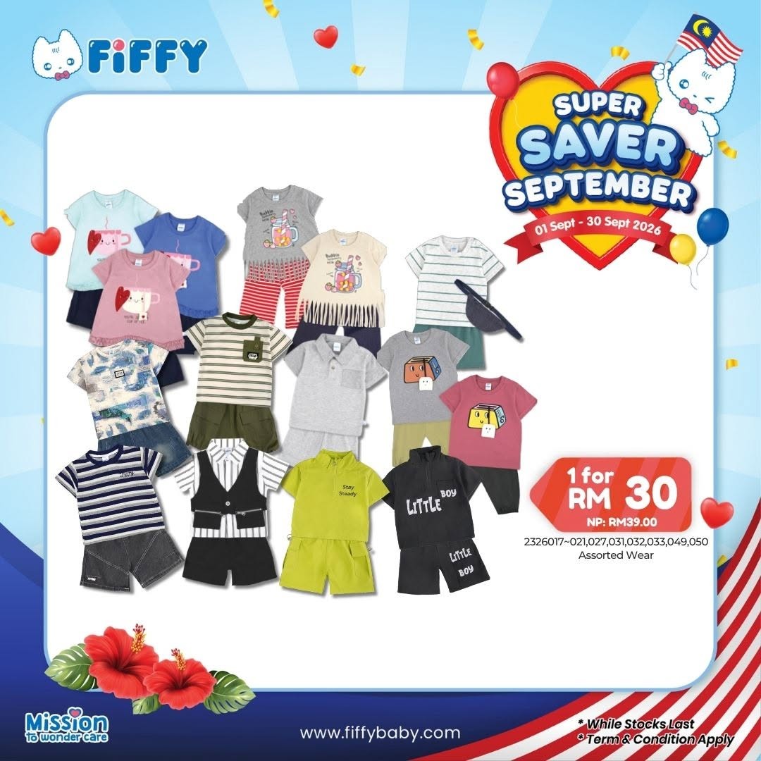 Fiffy-Malaysia-Super-Saver-September-Promotion-8 1-30 September 2026: Fiffy Malaysia: Super Saver September Promotion with Baby Care, Feeding Essentials, Clothing, Gift with Purchase and PWP Deals