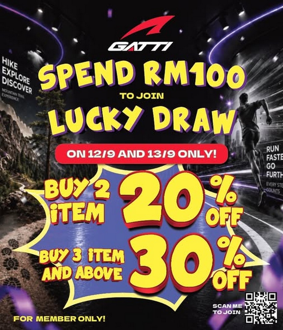 GATTI-Sports-Factory-Outlet-Grand-Opening-Promotion 12-13 September 2026: GATTI Sports Factory Outlet, Grand Opening Promotion: First Boutique Launch with Lucky Draw at First Avenue Mall Penang