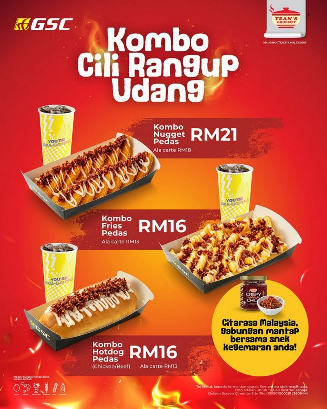 GSC-Kombo-Cili-Rangup-Udang-Promotion-from-RM16-with-Spicy-Snacks 18 September 2026 onwards: GSC: Kombo Cili Rangup Udang Promotion from RM16 with Spicy Snacks at GSC Cinemas