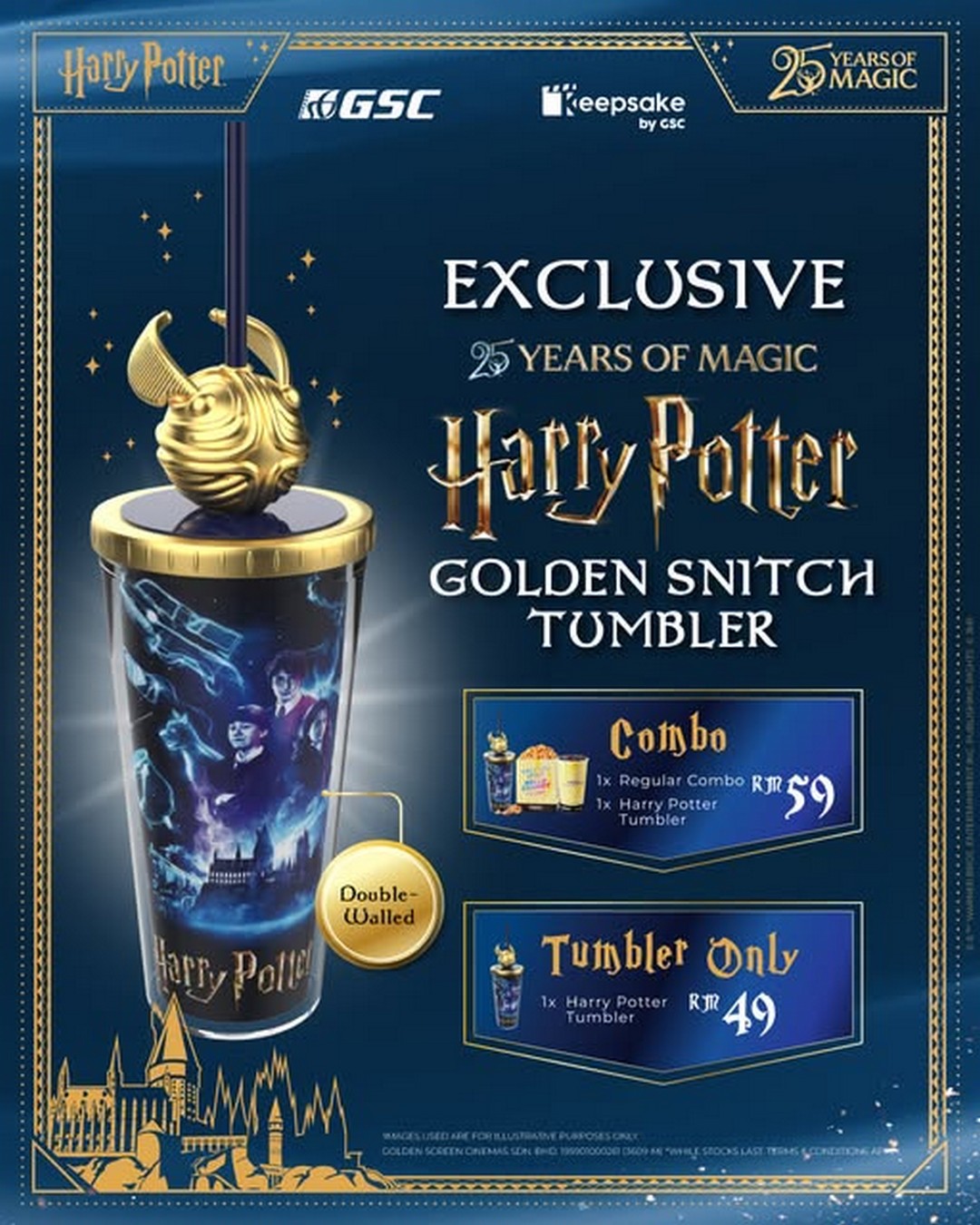 GSC-Malaysia-Golden-Snitch-Tumbler-Promotion 11 September 2026 onwards: GSC Malaysia: Golden Snitch Tumbler Promotion at Selected GSC Locations and Keepsake Online Store