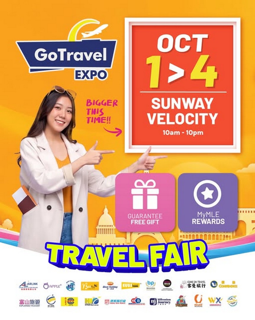 GoTravel-Expo-Travel-Promotion-at-Sunway-Velocity 1-4 October 2026: GoTravel Expo: Travel Promotion at Sunway Velocity with Exclusive Travel Deals, Package Comparisons and Holiday Planning