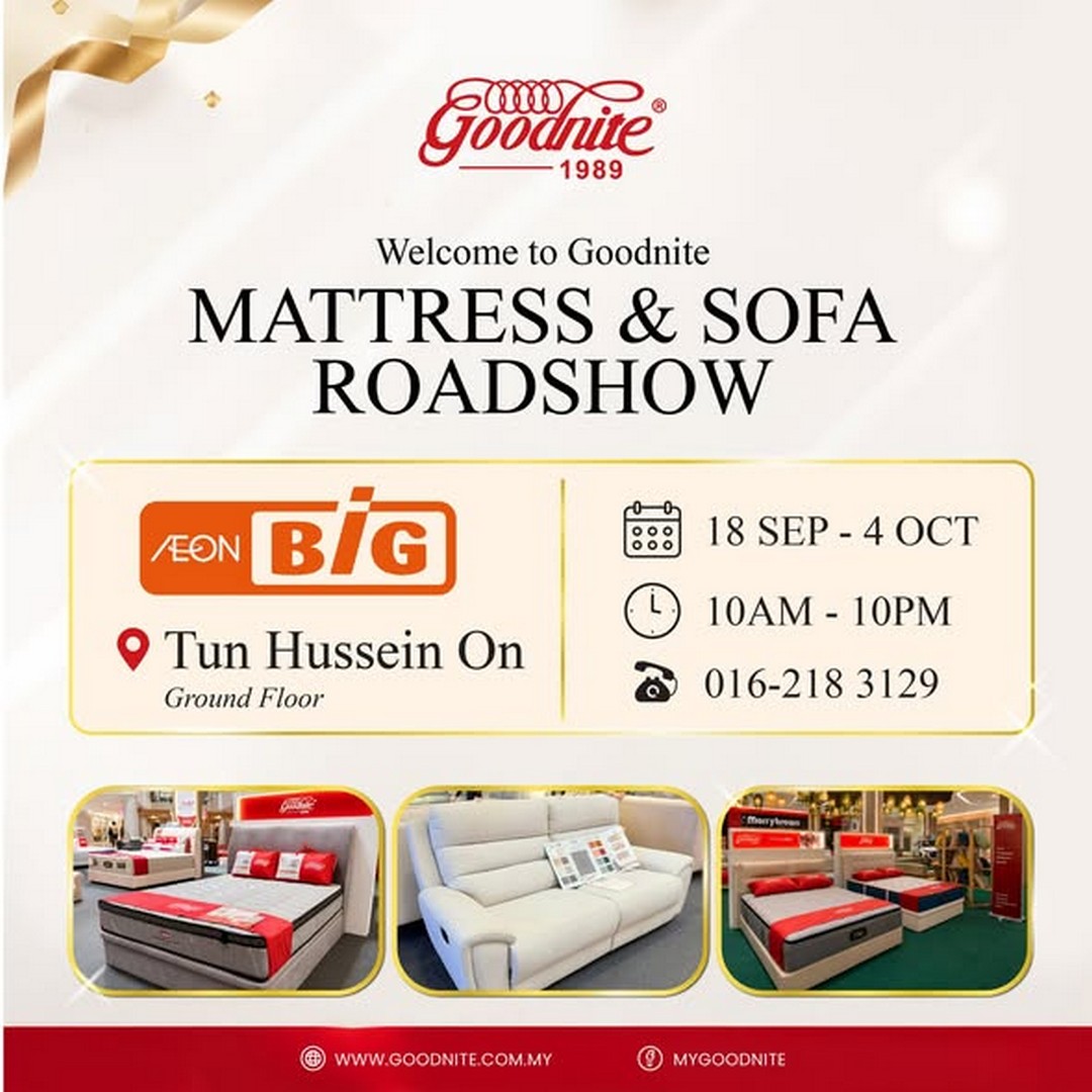 Goodnite-Malaysia-Mattress-Furniture-Promotion 18 September-4 October 2026: Goodnite Malaysia: Mattress & Furniture Promotion at AEON BiG Tun Hussein Onn
