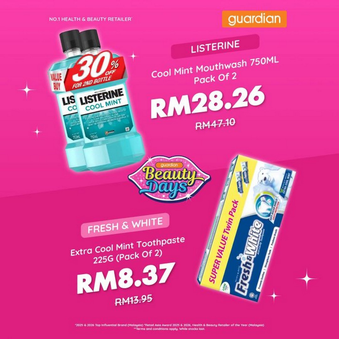 Guardian-Beauty-Days-Promotion-40-OFF-Hair-Care-Bath-Care-Oral-Care-7 15-21 September 2026: Guardian Beauty Days Promotion: 40% OFF Hair Care, Bath Care & Oral Care Deals Across Malaysia