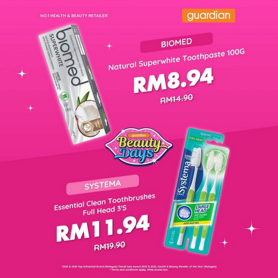 Guardian-Beauty-Days-Promotion-40-OFF-Hair-Care-Bath-Care-Oral-Care-8 15-21 September 2026: Guardian Beauty Days Promotion: 40% OFF Hair Care, Bath Care & Oral Care Deals Across Malaysia