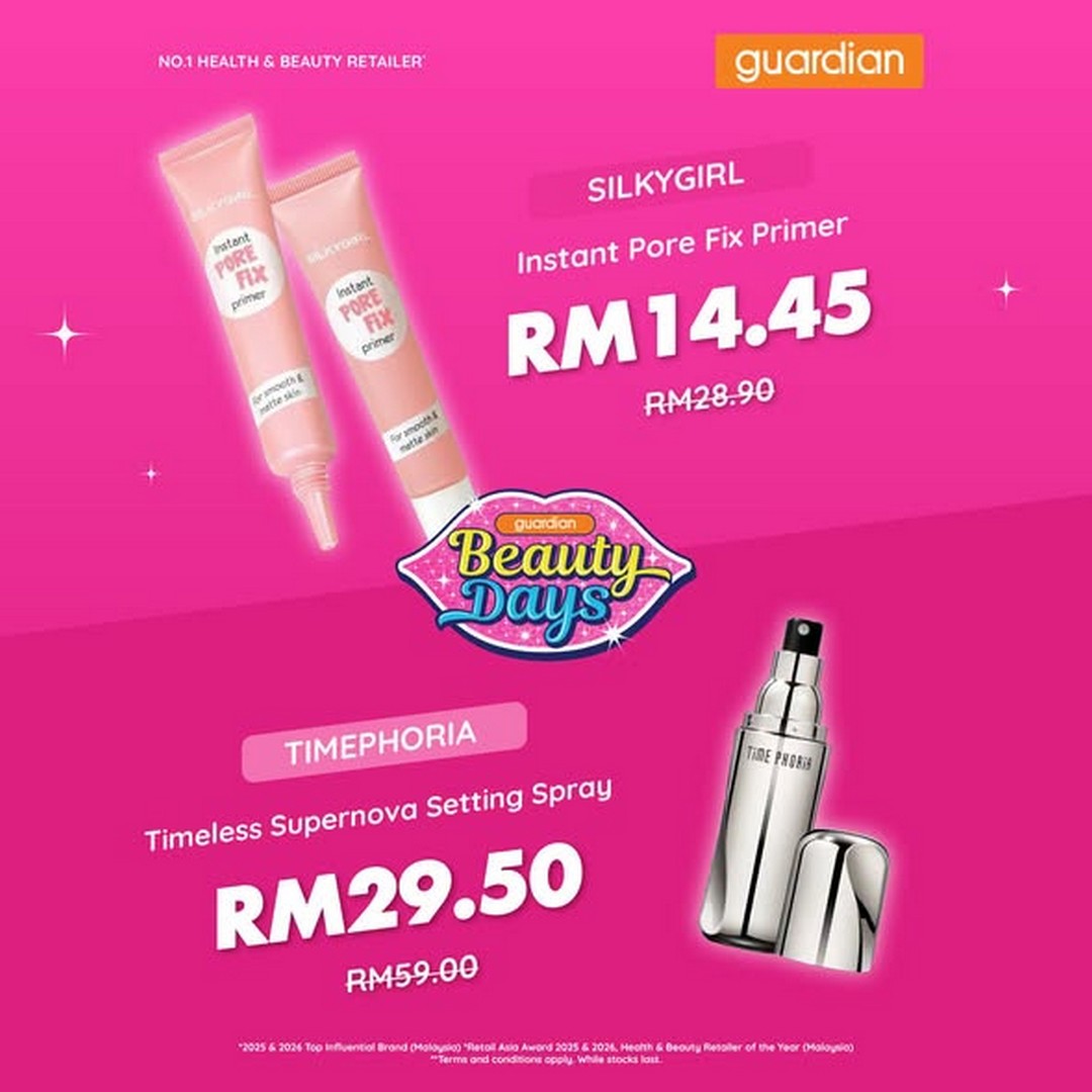 Guardian-Malaysia-Glam-Up-Save-Up-Promotion-–-Up-To-50-Off-1 24-29 September 2026: Guardian Malaysia: Glam Up, Save Up Promotion – Up To 50% Off Cosmetics + RM12 App Discount
