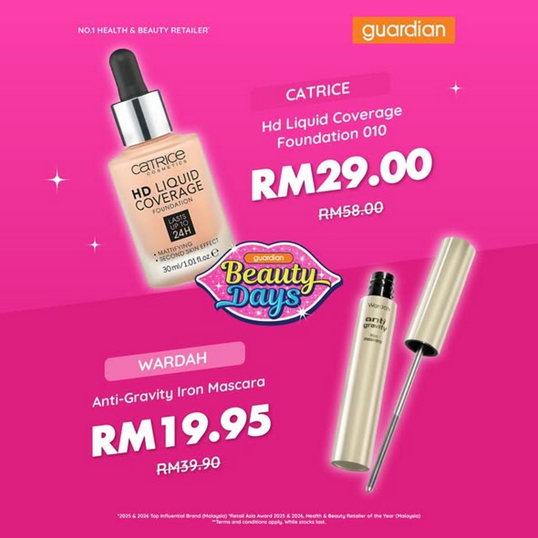 Guardian-Malaysia-Glam-Up-Save-Up-Promotion-–-Up-To-50-Off-2 24-29 September 2026: Guardian Malaysia: Glam Up, Save Up Promotion – Up To 50% Off Cosmetics + RM12 App Discount