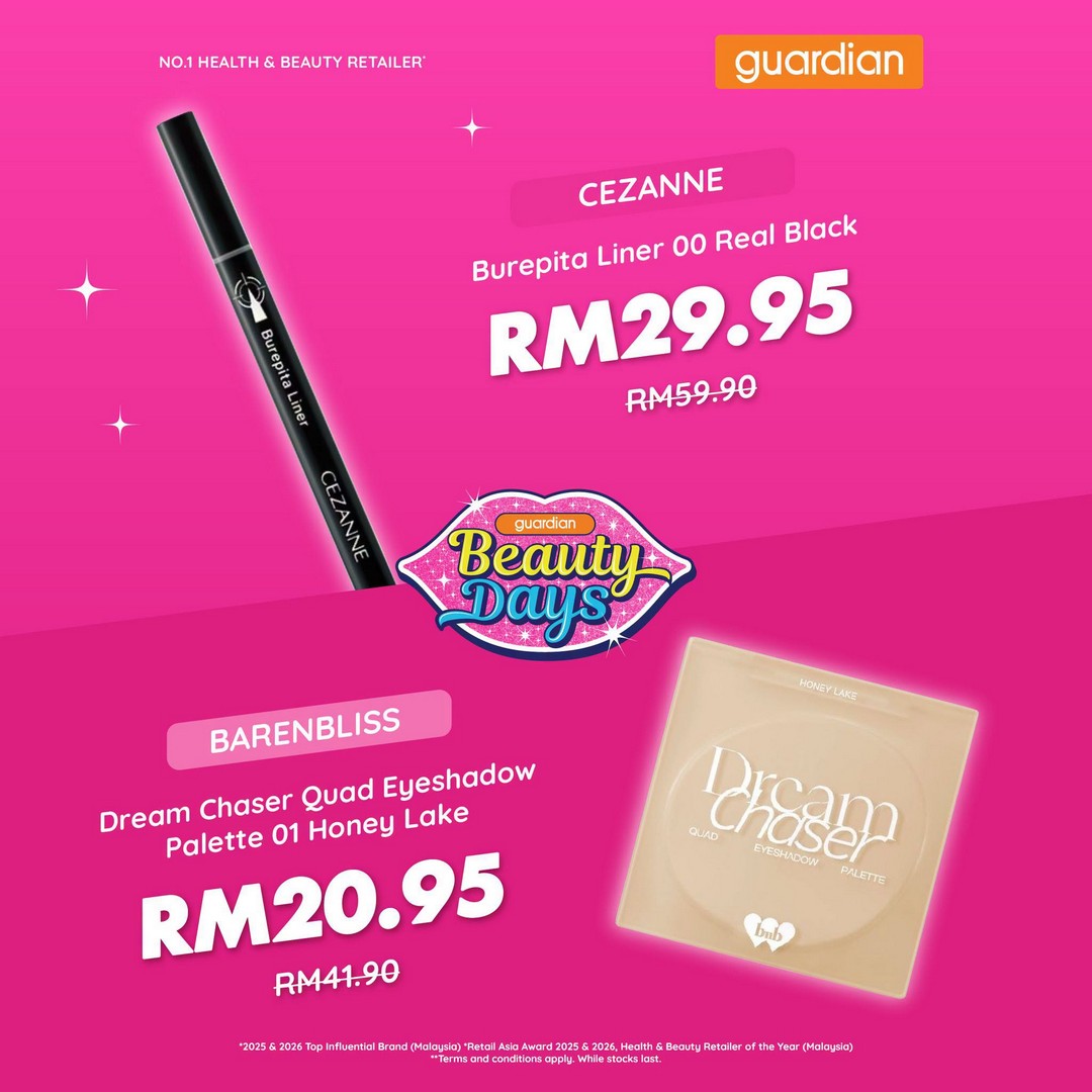 Guardian-Malaysia-Glam-Up-Save-Up-Promotion-–-Up-To-50-Off-4 24-29 September 2026: Guardian Malaysia: Glam Up, Save Up Promotion – Up To 50% Off Cosmetics + RM12 App Discount