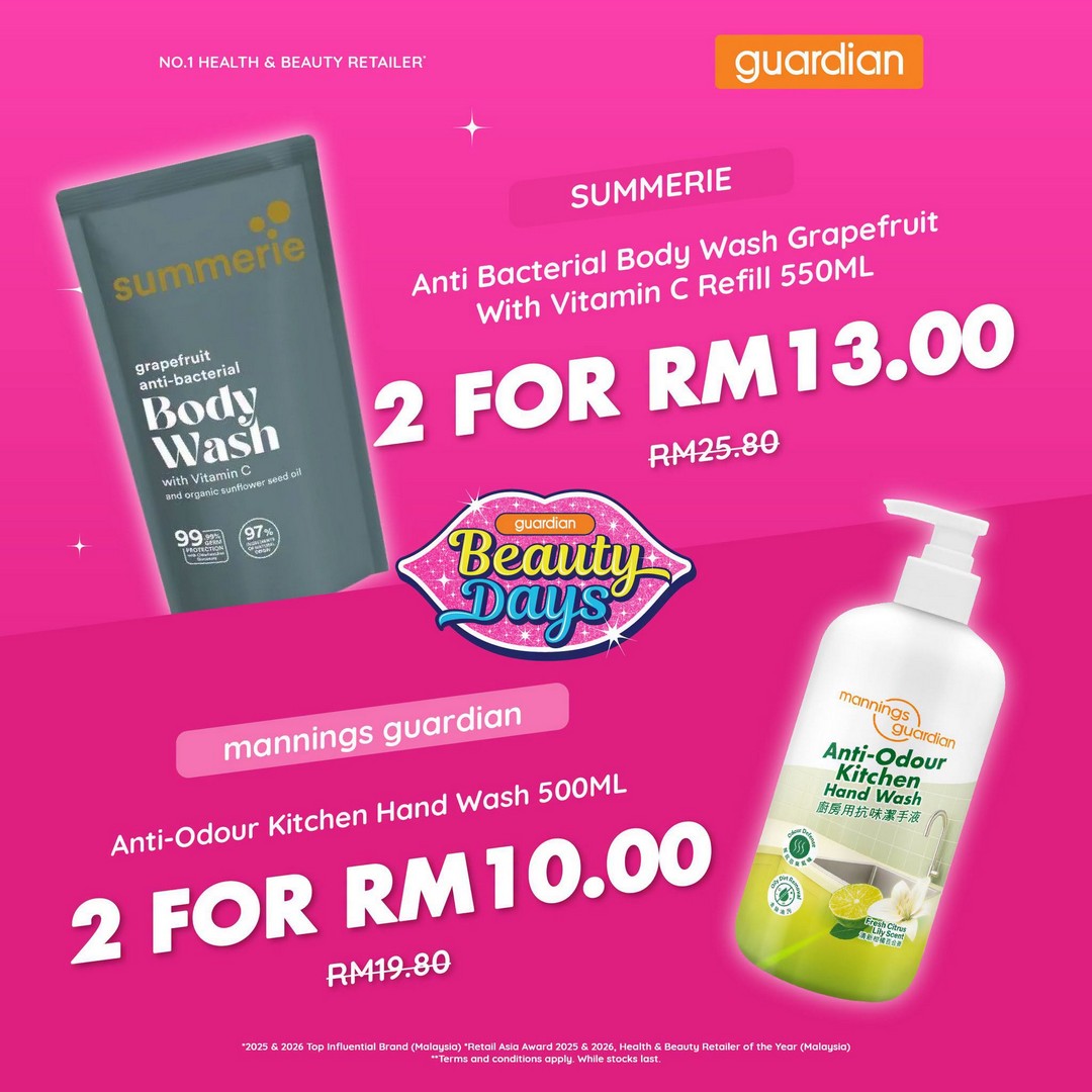 Guardian-Malaysia-Personal-Care-Promotion-–-Get-Your-2nd-Participating-4 24-29 September 2026: Guardian Malaysia: Personal Care Promotion – Get Your 2nd Participating Item for Just RM0.10, Available In-Store & Online