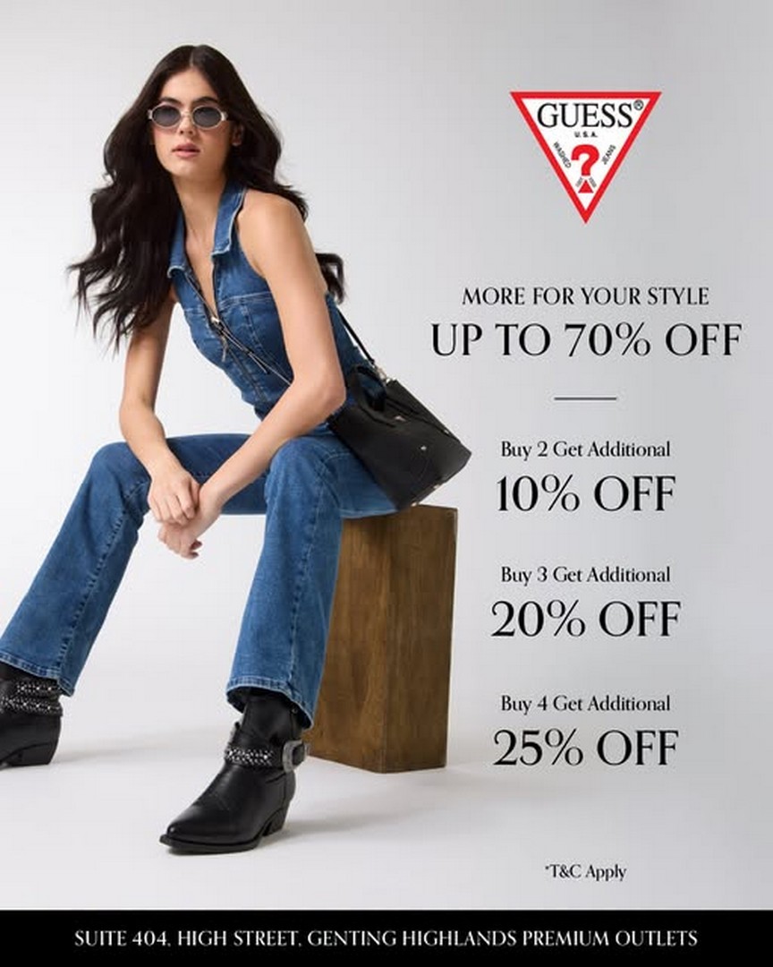 Guess-Special-Sale-at-Genting-Highlands-Premium-Outlets 10-13 September 2026: Guess Special Sale at Genting Highlands Premium Outlets – Save Up to 70% Plus Extra Savings
