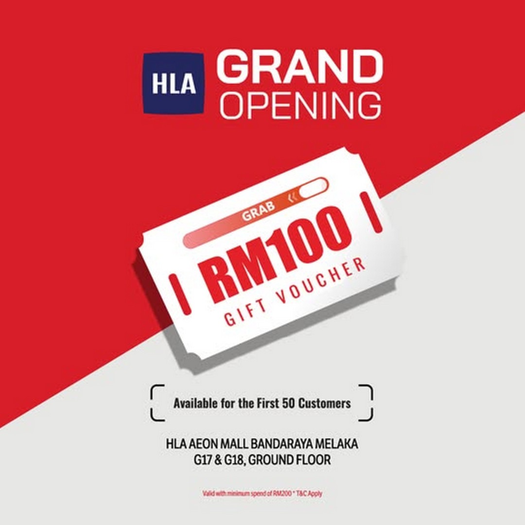 HLA-Malaysia-Grand-Opening-Promotion-with-RM100-Vouchers 3 October 2026: HLA Malaysia: Grand Opening Promotion with RM100 Vouchers for the First 50 Customers, Minimum Spend RM200