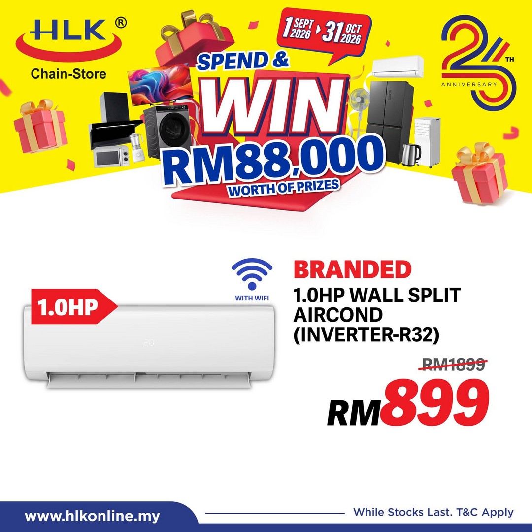 HLK-Chain-Store-Malaysia-26th-Anniversary-RM88000-Prize-Giveaway-10 1 September-31 October 2026: HLK (Chain-Store) Malaysia: 26th Anniversary RM88,000 Prize Giveaway Promotion, Spend RM500 and Enter the Lucky Draw