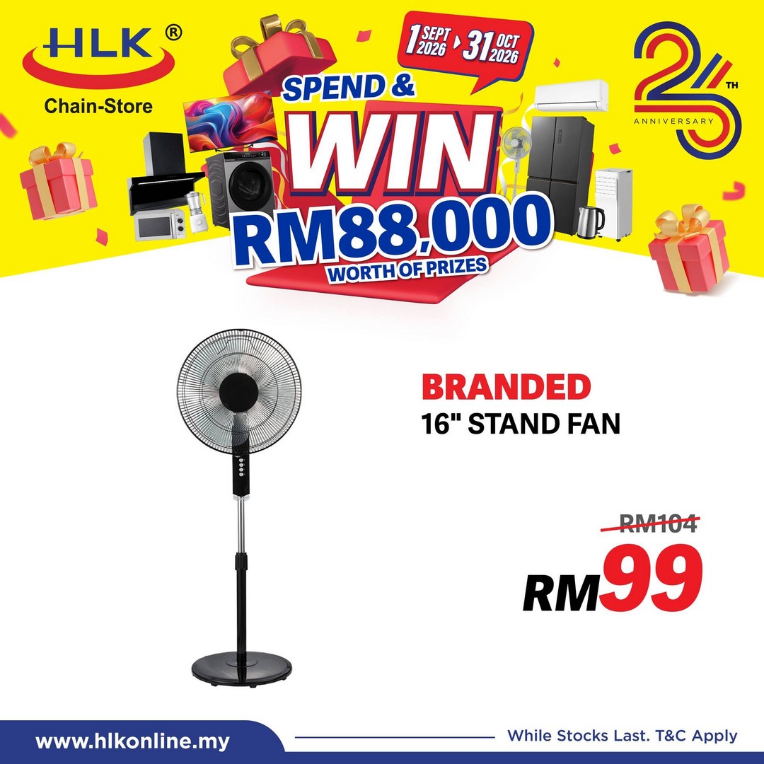 HLK-Chain-Store-Malaysia-26th-Anniversary-RM88000-Prize-Giveaway-12 1 September-31 October 2026: HLK (Chain-Store) Malaysia: 26th Anniversary RM88,000 Prize Giveaway Promotion, Spend RM500 and Enter the Lucky Draw