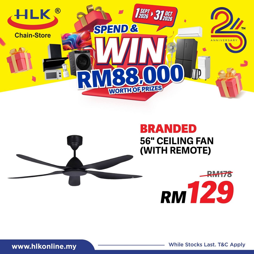 HLK-Chain-Store-Malaysia-26th-Anniversary-RM88000-Prize-Giveaway-14 1 September-31 October 2026: HLK (Chain-Store) Malaysia: 26th Anniversary RM88,000 Prize Giveaway Promotion, Spend RM500 and Enter the Lucky Draw