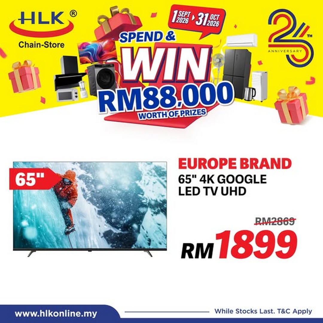 HLK-Chain-Store-Malaysia-26th-Anniversary-RM88000-Prize-Giveaway-3 1 September-31 October 2026: HLK (Chain-Store) Malaysia: 26th Anniversary RM88,000 Prize Giveaway Promotion, Spend RM500 and Enter the Lucky Draw