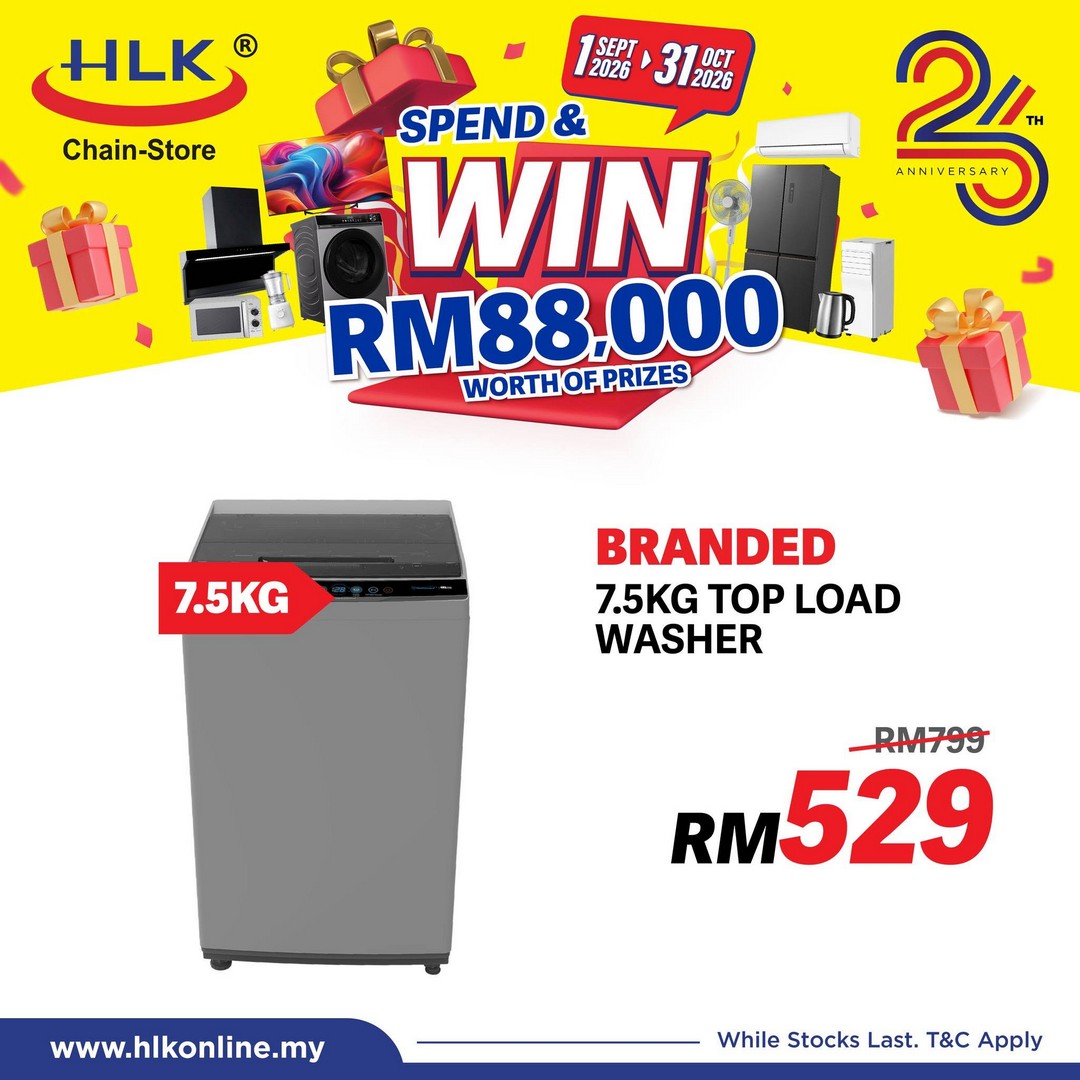 HLK-Chain-Store-Malaysia-26th-Anniversary-RM88000-Prize-Giveaway-6 1 September-31 October 2026: HLK (Chain-Store) Malaysia: 26th Anniversary RM88,000 Prize Giveaway Promotion, Spend RM500 and Enter the Lucky Draw