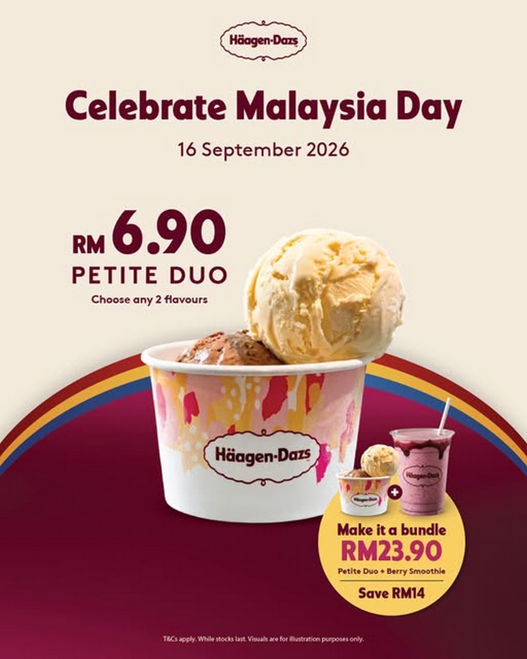 Haagen-Dazs-Malaysia-Day-Promotion-Petite-Duo-from-RM6.90 16 September 2026: Häagen-Dazs Malaysia Day Promotion: Petite Duo from RM6.90 + Berry Smoothie Bundle at RM23.90, One-Day-Only Ice Cream Deal