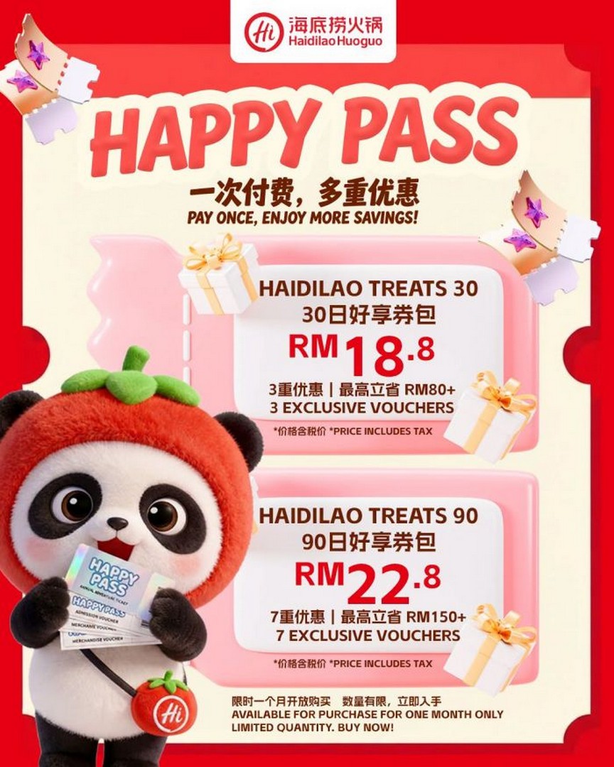 Haidilao-Happy-Pass-Promotion-–-7-Vouchers-for-RM22.80 16 September-16 October 2026: Haidilao Happy Pass Promotion – 7 Vouchers for RM22.80, Save Over RM150 at Haidilao