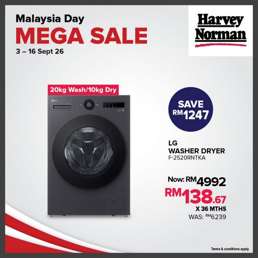 Harvey-Norman-Malaysia-Day-Mega-Sale-Up-to-70-OFF-1 3-16 September 2026: Harvey Norman Malaysia Day Mega Sale: Up to 70% OFF + Free Gift Cards Worth Up To RM9,000