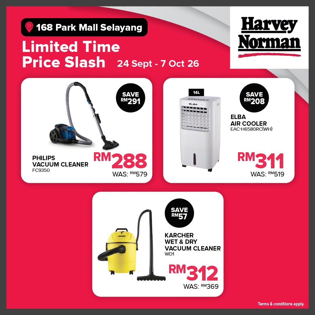 Harvey-Norman-Malaysia-Limited-Time-Price-Slash-Sale-5 24 September–7 October 2026: Harvey Norman Malaysia: Limited Time Price Slash Sale Up to 70% Off at 168 Park Mall Selayang, Selangor