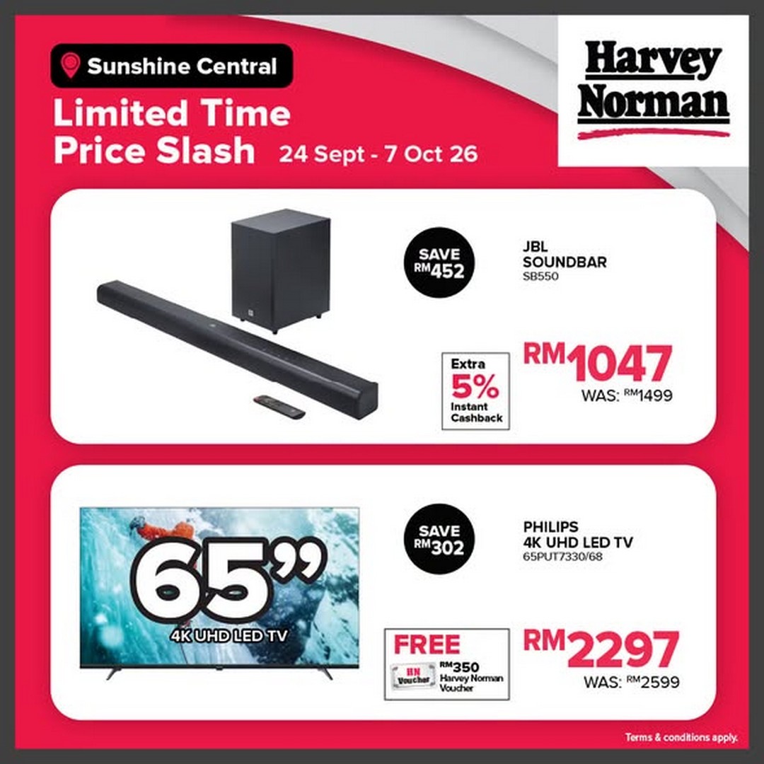 Harvey-Norman-Malaysia-Limited-Time-Price-Slash-Sale-Up-to-80-1 24 September-7 October 2026: Harvey Norman Malaysia: Limited Time Price Slash Sale Up to 80% Off at Sunshine Central