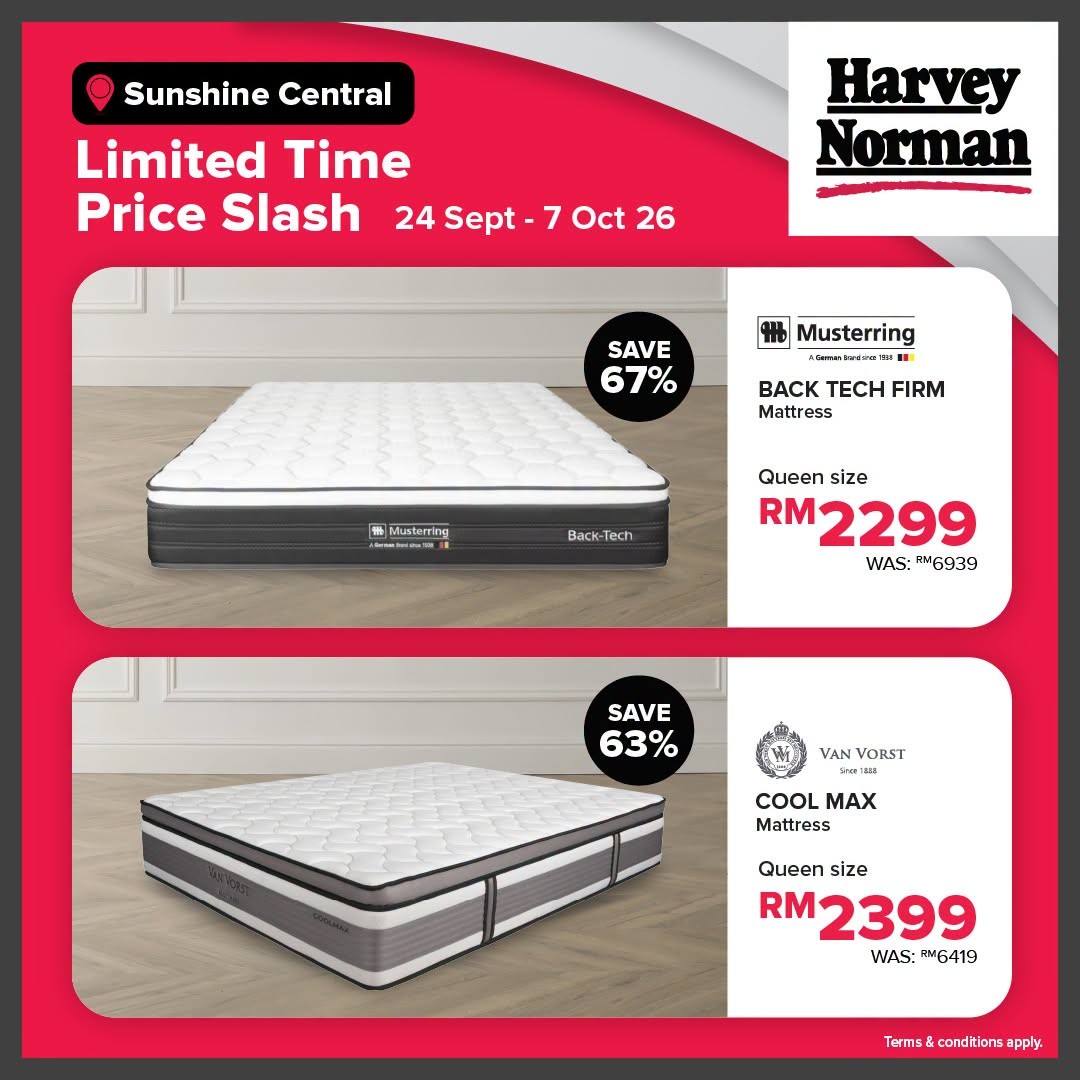 Harvey-Norman-Malaysia-Limited-Time-Price-Slash-Sale-Up-to-80-10 24 September-7 October 2026: Harvey Norman Malaysia: Limited Time Price Slash Sale Up to 80% Off at Sunshine Central