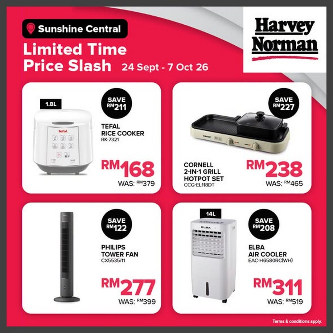 Harvey-Norman-Malaysia-Limited-Time-Price-Slash-Sale-Up-to-80-3 24 September-7 October 2026: Harvey Norman Malaysia: Limited Time Price Slash Sale Up to 80% Off at Sunshine Central