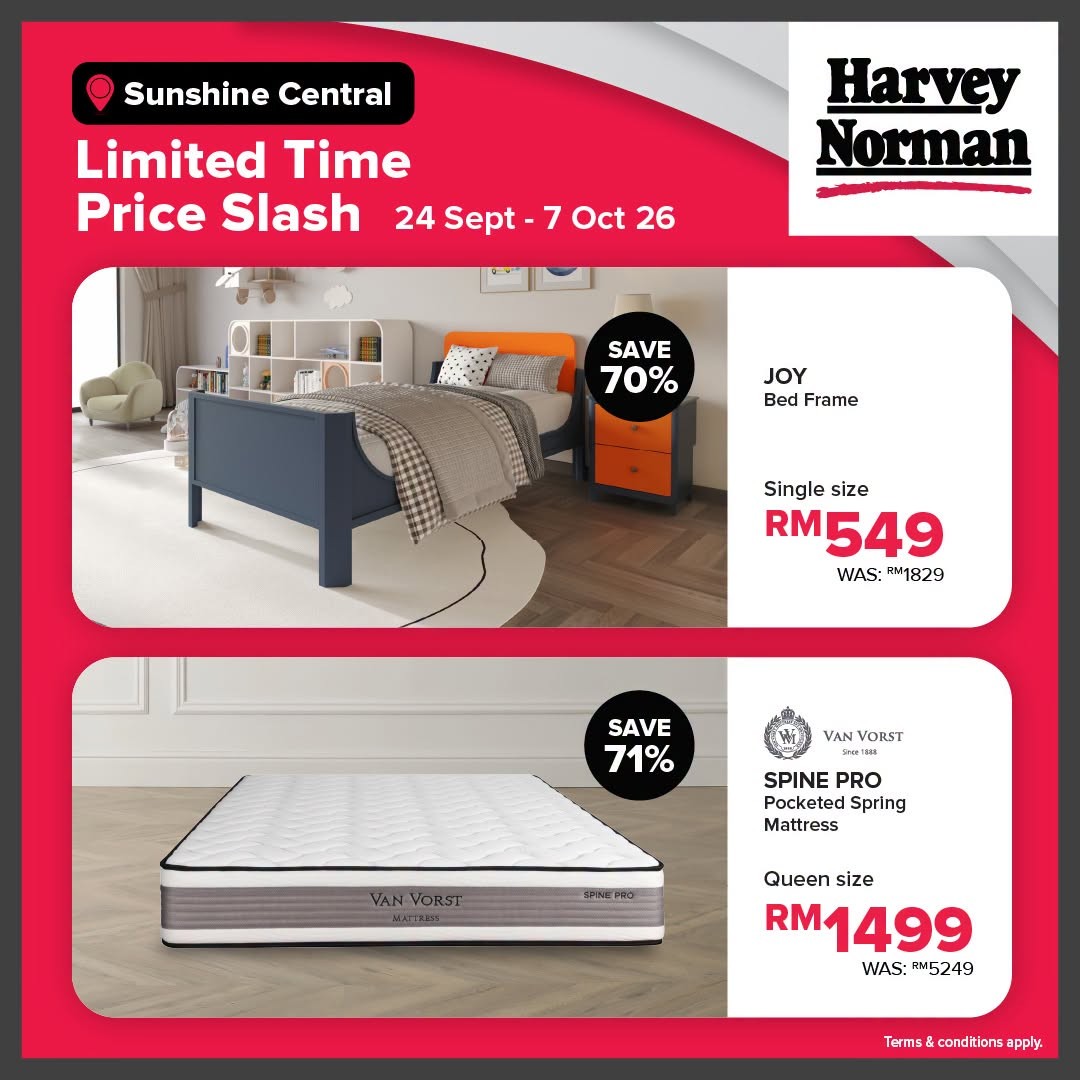 Harvey-Norman-Malaysia-Limited-Time-Price-Slash-Sale-Up-to-80-9 24 September-7 October 2026: Harvey Norman Malaysia: Limited Time Price Slash Sale Up to 80% Off at Sunshine Central