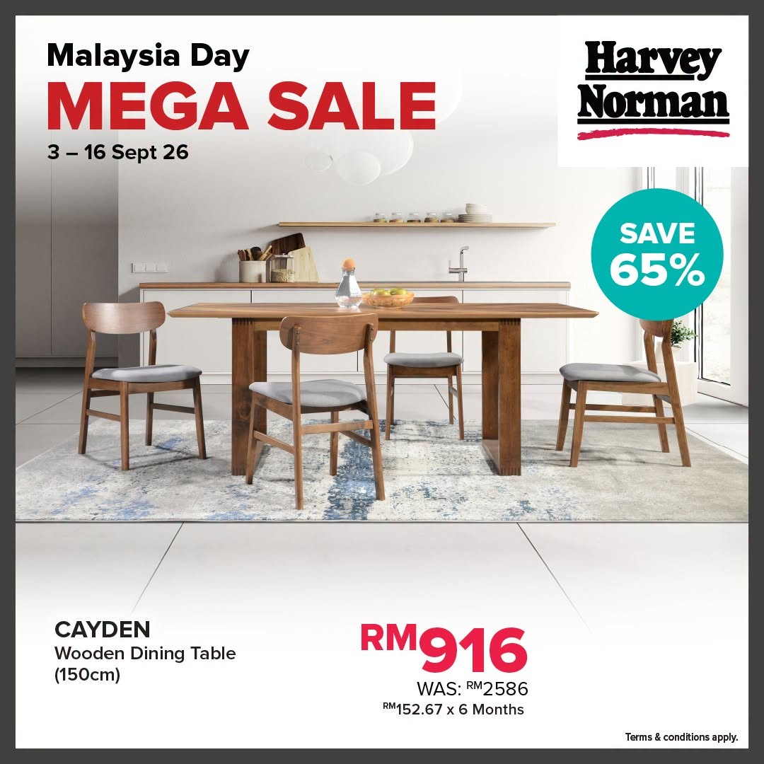 Harvey-Norman-Malaysia-Malaysia-Day-Sale-10 3-16 September 2026: Harvey Norman Malaysia: Malaysia Day Sale Promotion with Up to 70% Off and Free Gift Card Worth Up to RM9,000