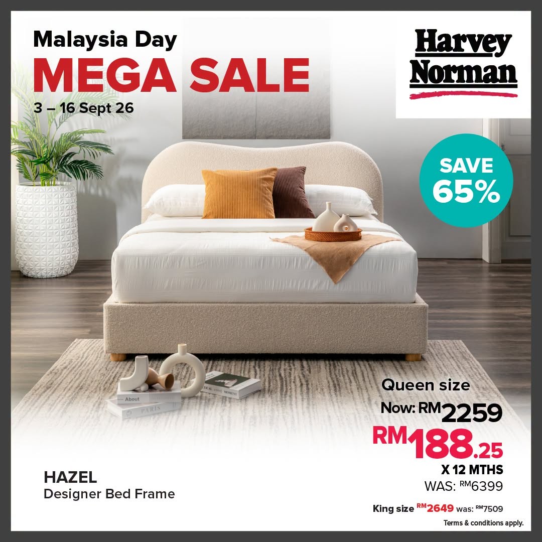 Harvey-Norman-Malaysia-Malaysia-Day-Sale-12 3-16 September 2026: Harvey Norman Malaysia: Malaysia Day Sale Promotion with Up to 70% Off and Free Gift Card Worth Up to RM9,000