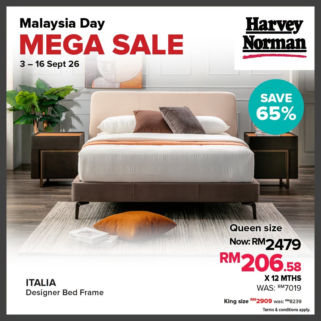 Harvey-Norman-Malaysia-Malaysia-Day-Sale-13 3-16 September 2026: Harvey Norman Malaysia: Malaysia Day Sale Promotion with Up to 70% Off and Free Gift Card Worth Up to RM9,000