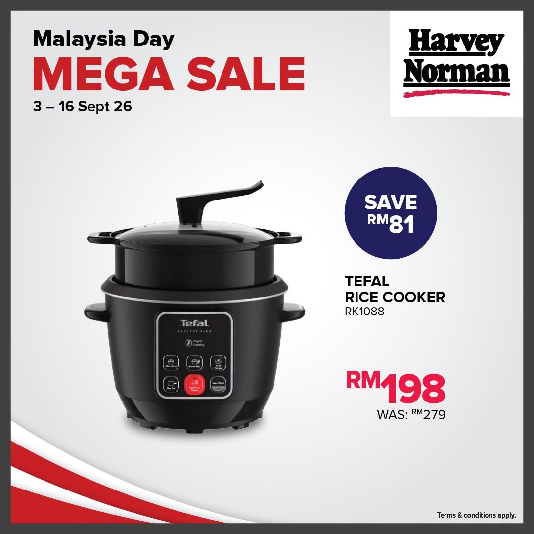 Harvey-Norman-Malaysia-Malaysia-Day-Sale-4 3-16 September 2026: Harvey Norman Malaysia: Malaysia Day Sale Promotion with Up to 70% Off and Free Gift Card Worth Up to RM9,000