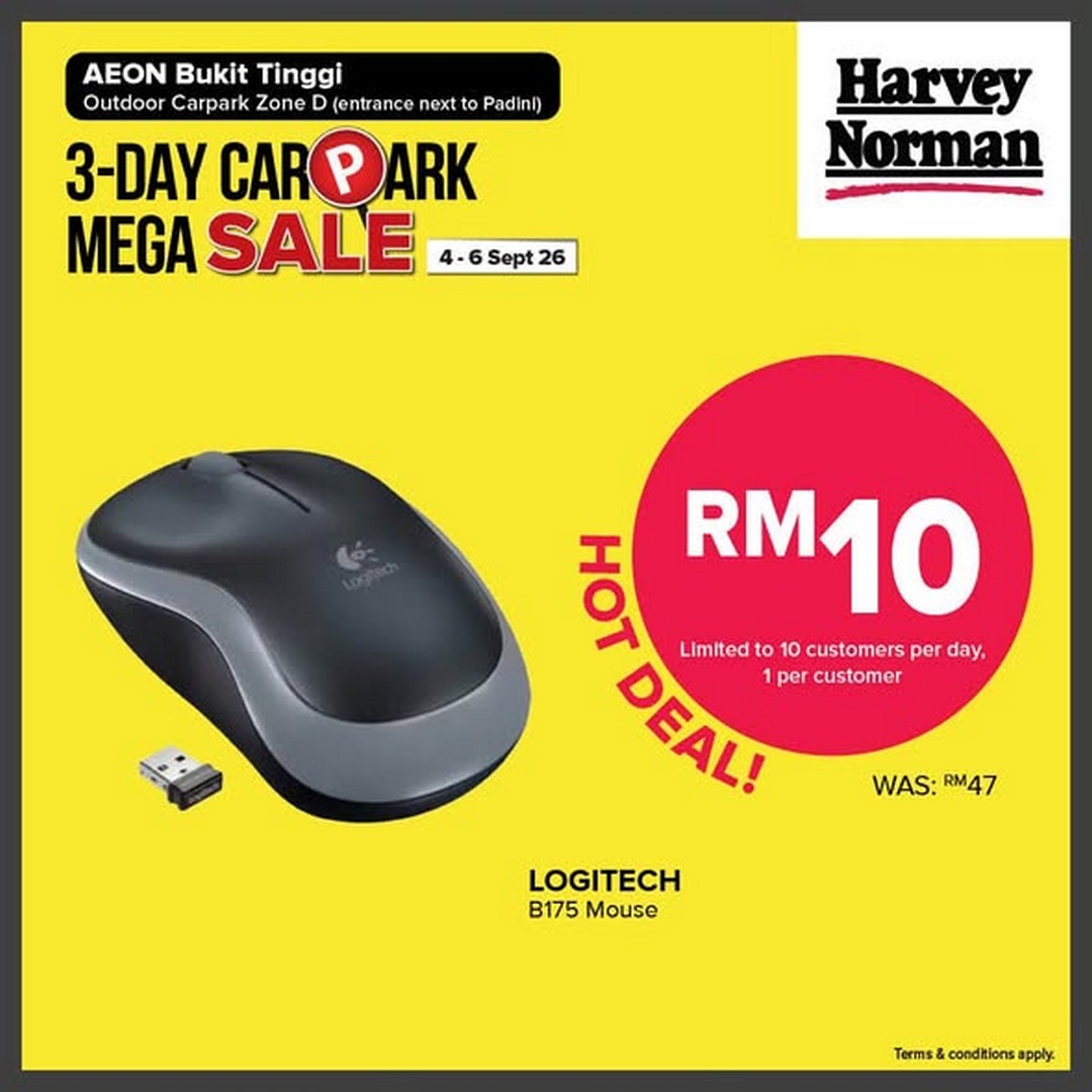 Harvey-Norman-Malaysia-Up-to-75-OFF-3-Day-Sale-1 4-6 September 2026: Harvey Norman Malaysia: Up to 75% OFF 3-Day Sale at AEON Bukit Tinggi Outdoor Carpark