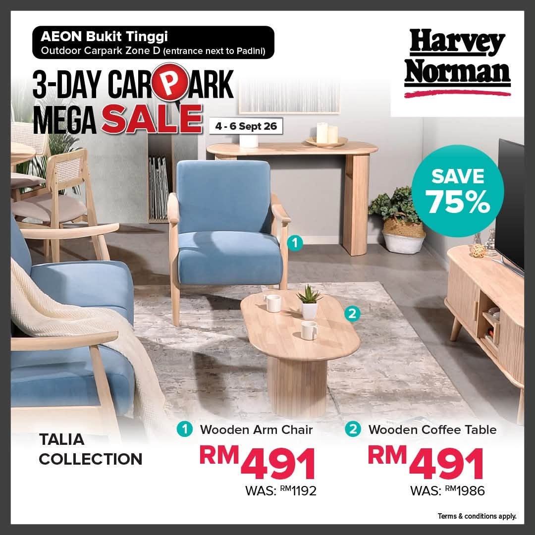 Harvey-Norman-Malaysia-Up-to-75-OFF-3-Day-Sale-9 4-6 September 2026: Harvey Norman Malaysia: Up to 75% OFF 3-Day Sale at AEON Bukit Tinggi Outdoor Carpark
