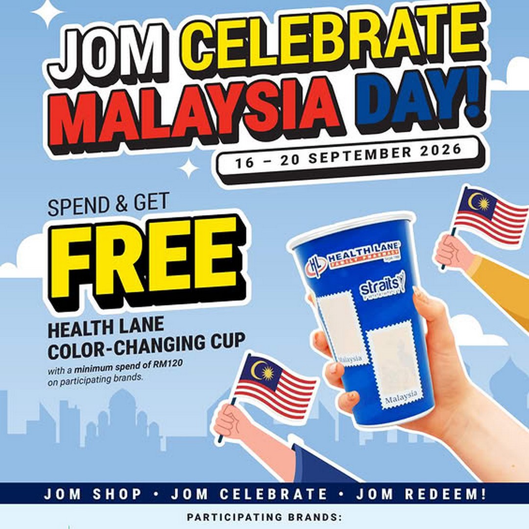 Health-Lane-Family-Pharmacy-Malaysia-Free-Colour-Changing-Cup-Promotio 16–20 September 2026: Health Lane Family Pharmacy Malaysia: Free Colour Changing Cup Promotion with RM120 Spend, Malaysia Day 2026 Deal