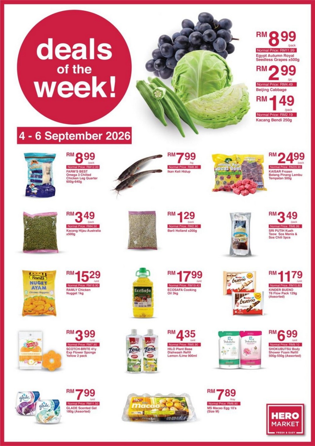 Hero-Market-Deals-of-the-Week-Promotion-1 4-6 September 2026: Hero Market: Deals of the Week Promotion with Ramly Chicken Nugget 1kg at RM15.29 and More Grocery Bargains