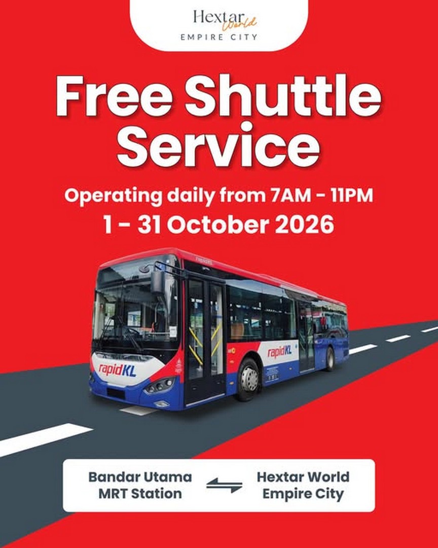 Hextar-World-Empire-City-Free-Shuttle-Service-Promotion 1-31 October 2026: Hextar World Empire City: Free Shuttle Service Promotion from Bandar Utama Station