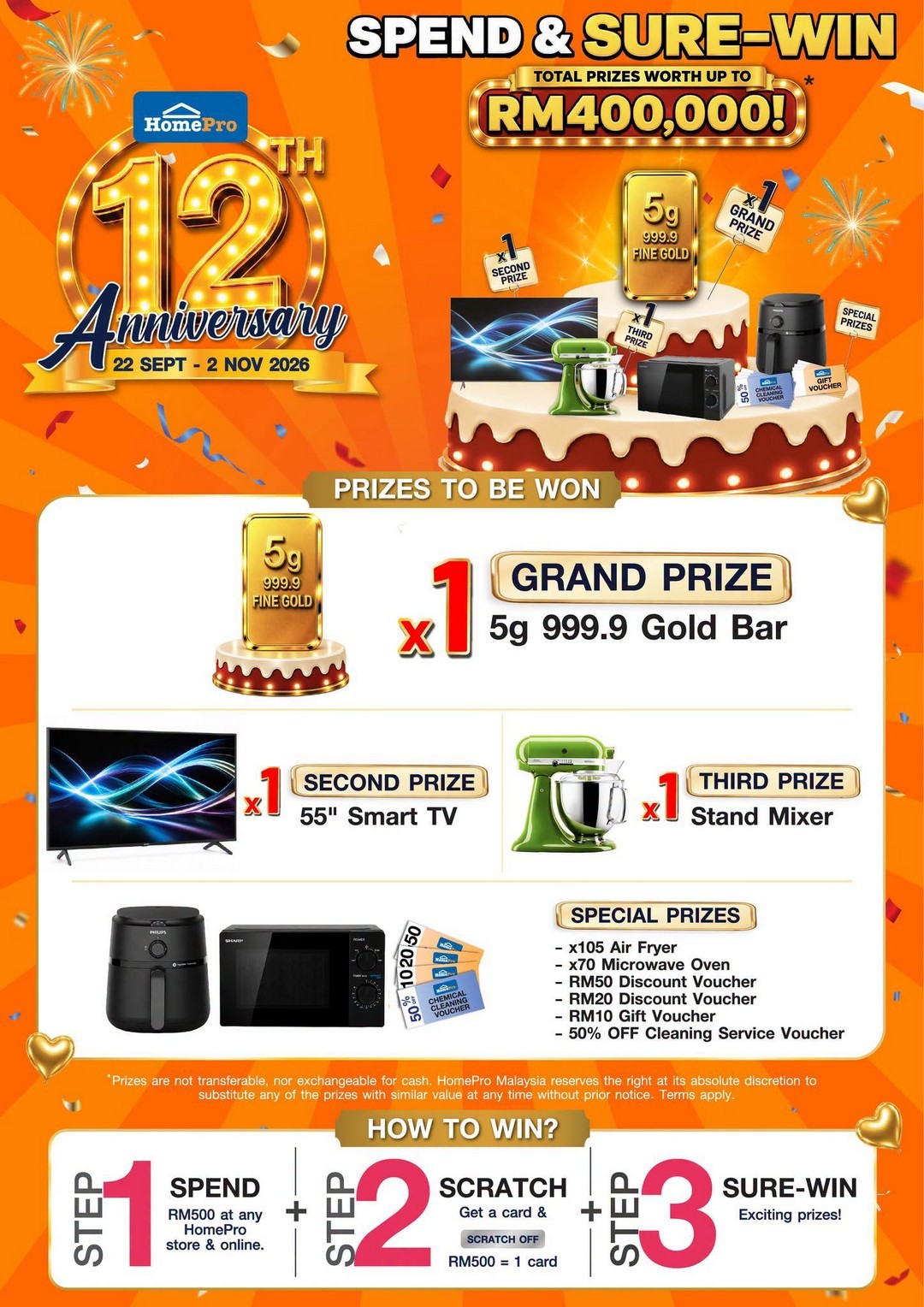 HomePro-Malaysia-12th-Anniversary-Sale-–-Up-to-60-Off-24 22 September–2 November 2026: HomePro Malaysia 12th Anniversary Sale – Up to 60% Off, RM400,000 Worth of Prizes, BNPL Savings & More
