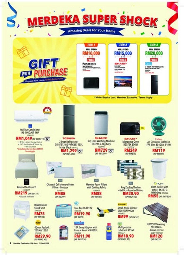 HomePro-Malaysia-Malaysia-Day-Sale-–-Home-Appliances-1 4 August–21 September 2026: HomePro Malaysia Malaysia Day Sale – Home Appliances, Furniture & Renovation Deals from RM229, 0% Instalment Up to 36 Months & More