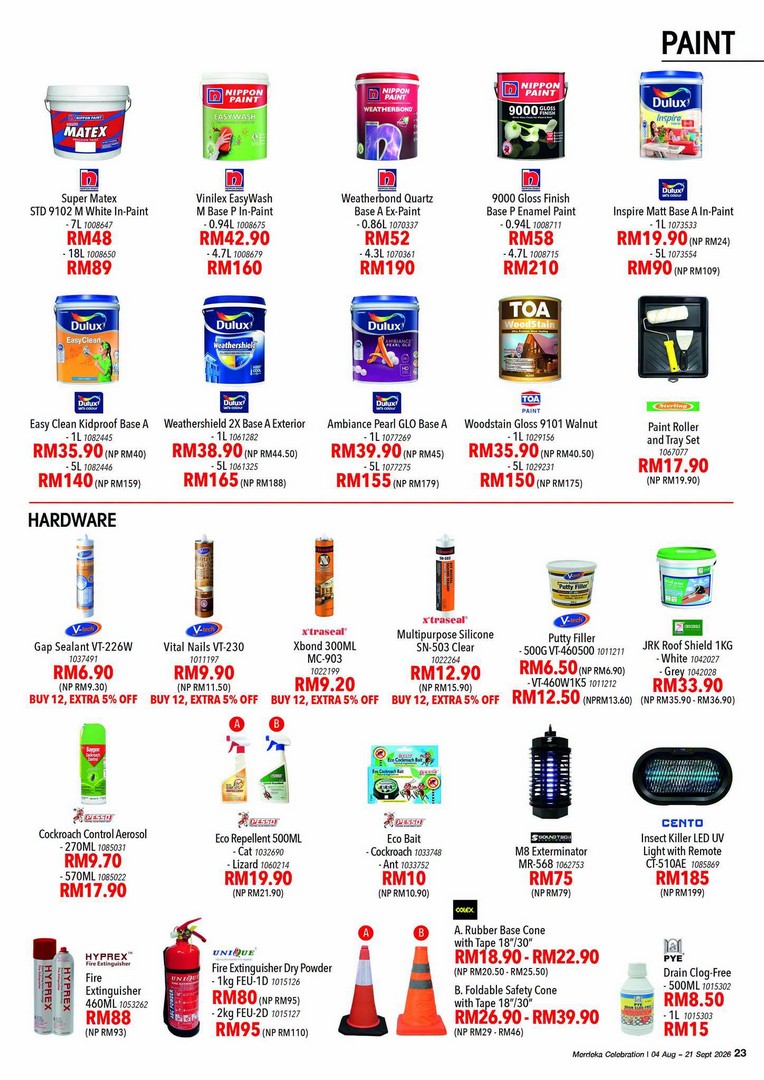 HomePro-Malaysia-Malaysia-Day-Sale-–-Home-Appliances-20 4 August–21 September 2026: HomePro Malaysia Malaysia Day Sale – Home Appliances, Furniture & Renovation Deals from RM229, 0% Instalment Up to 36 Months & More
