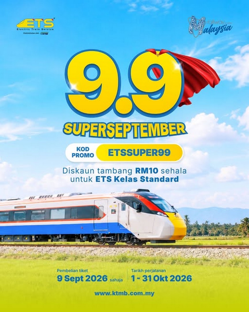 KTM-Berhad-9.9-Super-September-Promotion 9 September 2026: KTM Berhad: 9.9 Super September Promotion – Grab Travel Deals for October 2026 Trips