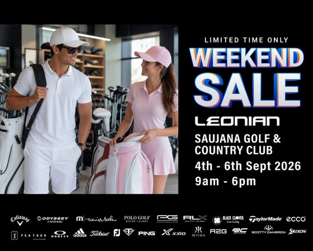 Leonian-Malaysia-Golf-Sale-Promotion-at-Leonian-Saujana-Golf-Country-Club 4-6 September 2026: Leonian Malaysia: Golf Sale Promotion at Leonian Saujana Golf & Country Club with Golf Clubs, Balls, Apparel, Shoes and Accessories Deals