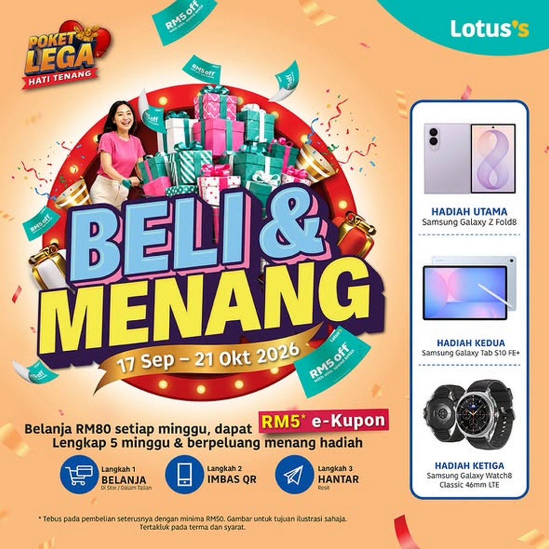Lotuss-Malaysia-Bulk-Purchase-Promotion-–-Buy-More-Enjoy-1 17 September-21 October 2026: Lotus's Malaysia: Bulk Purchase Promotion – Buy More, Enjoy More Benefits, Plus Stand a Chance to Win a Samsung Fold8