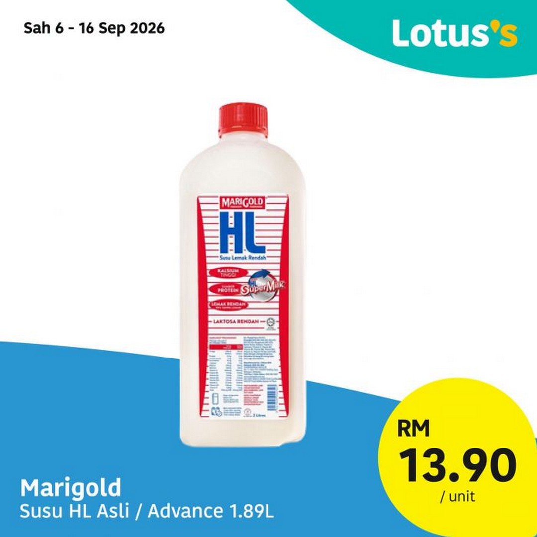 Lotuss-Malaysia-Janji-Semua-Suka-Promotion-with-Buy-1-Free-1-6 6-16 September 2026: Lotus's Malaysia: Janji Semua Suka Promotion with Buy 1 Free 1 Egg Tarts, Dairy Deals and More