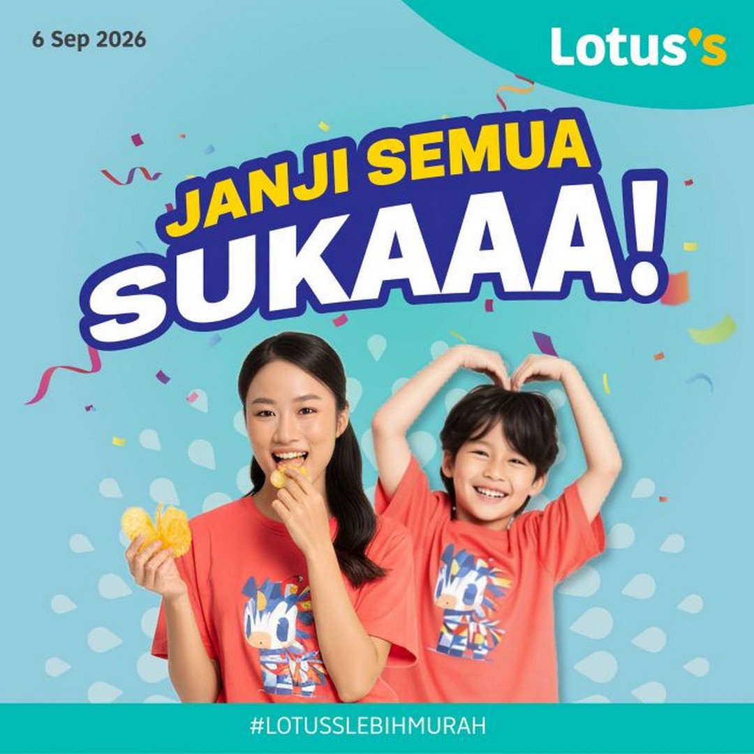 Lotuss-Malaysia-Janji-Semua-Suka-Promotion-with-Buy-1-Free-1 6-16 September 2026: Lotus's Malaysia: Janji Semua Suka Promotion with Buy 1 Free 1 Egg Tarts, Dairy Deals and More