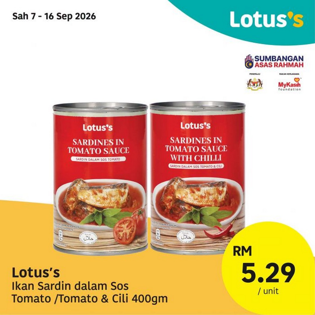 Lotuss-Malaysia-Kannn-Ada-Promotion-with-Buy-1-Free-1-9 7-16 September 2026: Lotus's Malaysia: Kannn Ada Promotion with Buy 1 Free 1, Fresh Deals from RM2.29 and More