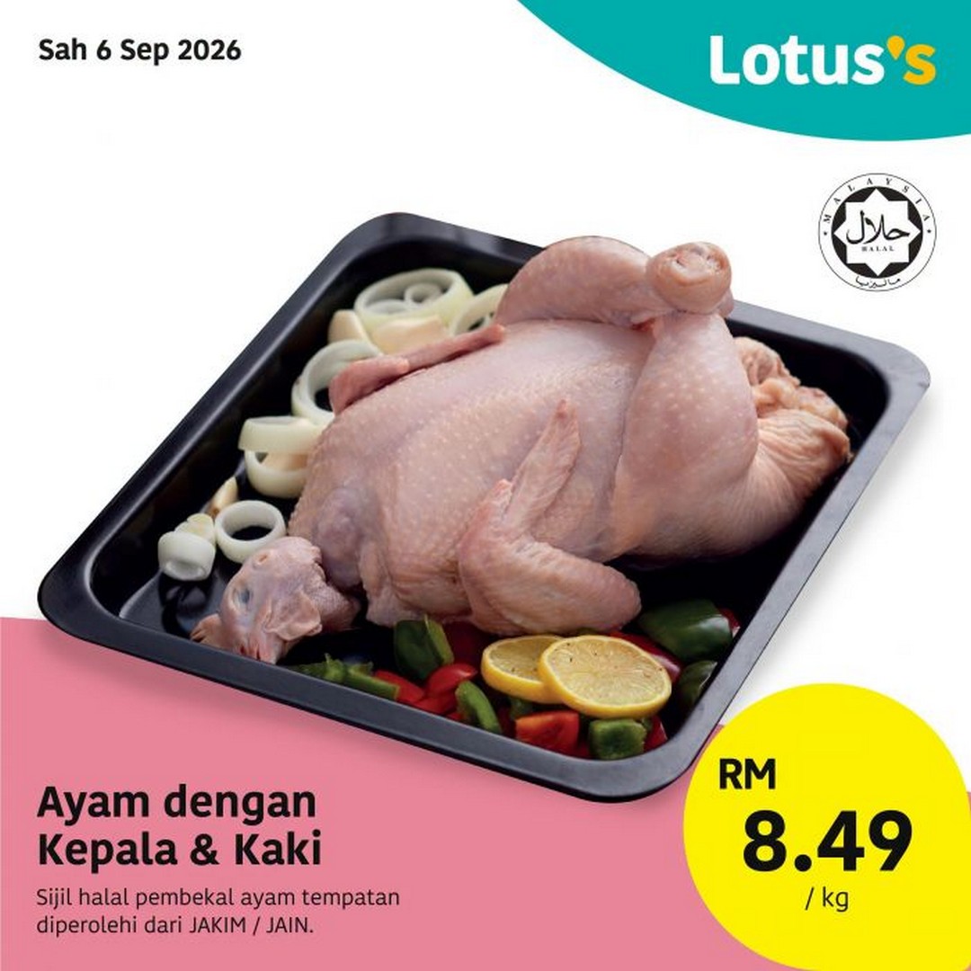 Lotuss-Malaysia-Untung-Besar-Promotion-with-Whole-Chicken-1 6-17 September 2026: Lotus's Malaysia: Untung Besar Promotion with Whole Chicken at RM8.49/kg, Rice RM26.90 and More Grocery Deals