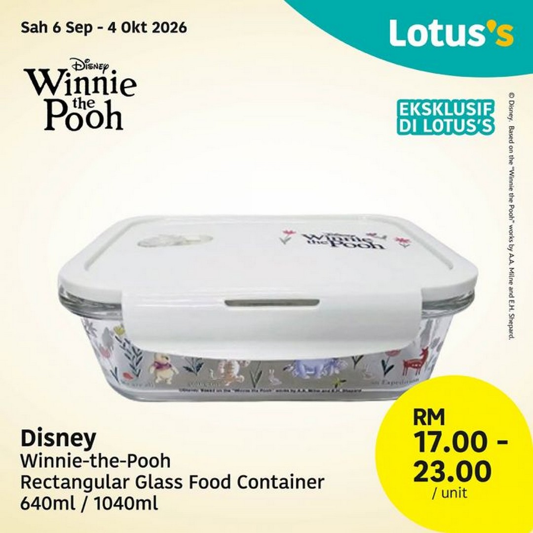 Lotuss-Malaysia-Winnie-the-Pooh-100-Years-Collection-11 6 September-4 October 2026: Lotus's Malaysia: Winnie-the-Pooh 100 Years Collection from RM7 – Exclusive Homeware, Kitchen & Lifestyle Merchandise Sale