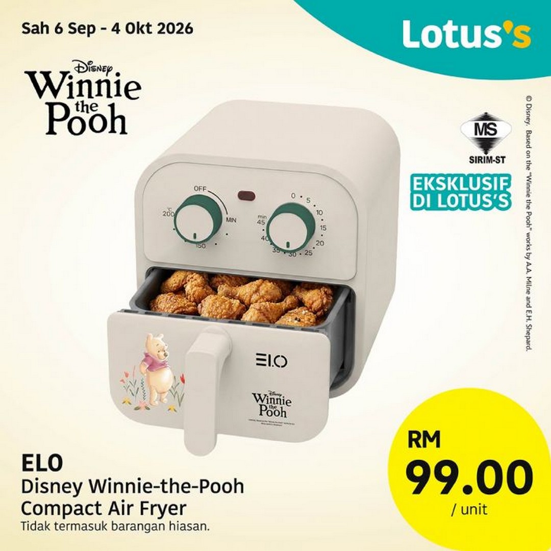 Lotuss-Malaysia-Winnie-the-Pooh-100-Years-Collection-13 6 September-4 October 2026: Lotus's Malaysia: Winnie-the-Pooh 100 Years Collection from RM7 – Exclusive Homeware, Kitchen & Lifestyle Merchandise Sale